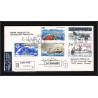 1185 lot 4 Lettres cad différents Taaf terres australes Antarctic covers bateau (bateaux ship) Signé signe recommandé