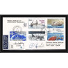 1185 lot 4 Lettres cad différents Taaf terres australes Antarctic covers bateau (bateaux ship) Signé signe recommandé