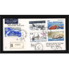 1185 lot 4 Lettres cad différents Taaf terres australes Antarctic covers bateau (bateaux ship) Signé signe recommandé