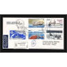 1185 lot 4 Lettres cad différents Taaf terres australes Antarctic covers bateau (bateaux ship) Signé signe recommandé