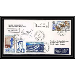 1186 lot 4 Lettres cad différents Taaf terres australes Antarctic covers PHILEXFRANCE 82 Signé signed BEQUET recommandé