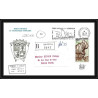 1187 4 Lettres cad différents Taaf terres australes Antarctic covers sea elephant de mer Signé signed 1981 recommandé