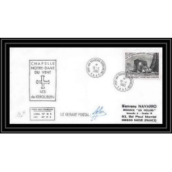 1203 18/4/1980 Signé signede kerguelen notre dame du vent TAAF Antarctic terres australes Lettre (cover) Signé signed