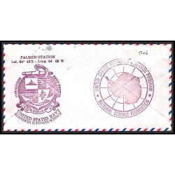 1206 usa enveloppe lettre cover ship hero 1972 antarctic