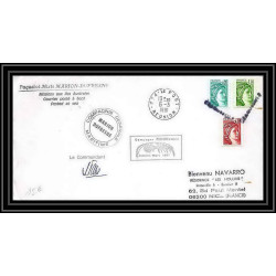1209 paquebot marion dufresne md25 fibex 6/3/1981 TAAF Antarctic terres australes Lettre (cover) Signé signed
