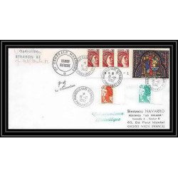 1212 operation strabon 82 marion dufresne 19/10/1982 TAAF Antarctic terres australes Lettre (cover) Signé signed