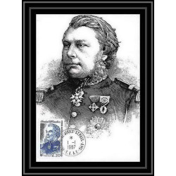 1250 TAAF Antarctic terres australes carte maximum 128 amriral mouchez TAAF Antarctic terres australes