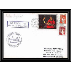 1268 thala dan 17/10/1980 TAAF Antarctic terres australes Lettre (cover)