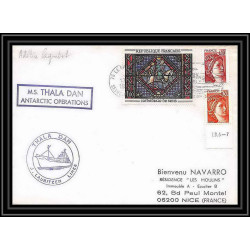 1271 thala dan 17/10/1980 TAAF Antarctic terres australes Lettre (cover)