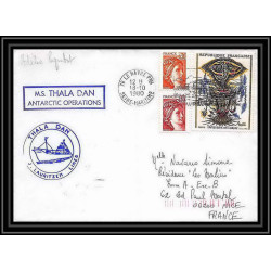 1277 thala dan 18/10/1980 TAAF Antarctic terres australes Lettre (cover)