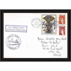1278 thala dan 17/10/1980 TAAF Antarctic terres australes Lettre (cover)