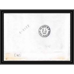1293 marion dufresne 18/4/1980 Signé signed TAAF Antarctic terres australes Lettre (cover)
