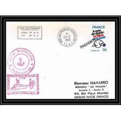 1294 schoelcher kerguelen 23/6/1980 TAAF Antarctic terres australes Lettre (cover) paquebot