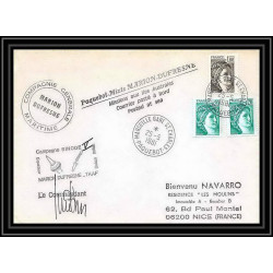 1303 campagne sinode 5 Signé signed 25/5/1981 TAAF Antarctic terres australes Lettre (cover)