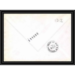 1312 marion dufresne la reunion 24/1/1981 Signé signed TAAF Antarctic terres australes Lettre (cover)