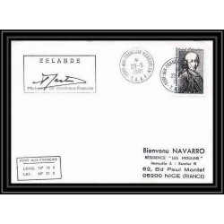 1316 zelande kerguelen Signé signed 29/5/1981 TAAF Antarctic terres australes Lettre (cover) 