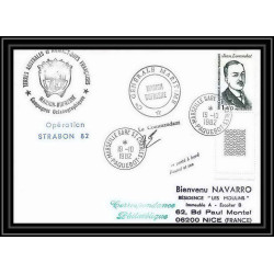 1343 opération strabon 82 marion dufresne 19/10/1982 Signé signed TAAF Antarctic terres australes Lettre (cover)