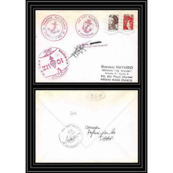 1358 zm 01 Signé signed bourdais 6/10/1982 TAAF Antarctic terres australes Lettre (cover)