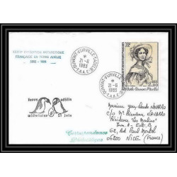 1408 terre adelie mid winter 21/6/1983 TAAF Antarctic terres australes Lettre (cover)