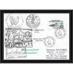 1420 marion dufresne md 37 Signé signed 22/7/1983 TAAF Antarctic terres australes Lettre (cover)