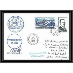 1431 sapmer austral 27/5/1983 Signé signed TAAF Antarctic terres australes Lettre (cover)