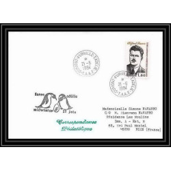 1448 terre adelie mid winter 21/6/1984 TAAF Antarctic terres australes Lettre (cover)