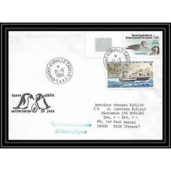 1451 terre adelie mid winter 21/6/1984 TAAF Antarctic terres australes Lettre (cover)