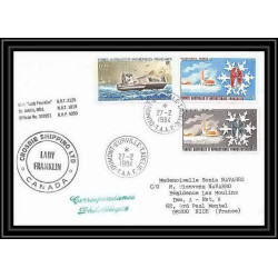 1463 dumont d'urville 27/2/1984 TAAF Antarctic terres australes Lettre (cover)
