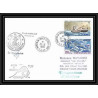 1475 mission de recherche océanologie 27/8/1985 Signé signed TAAF Antarctic terres australes Lettre (cover)