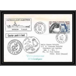 1487 patrouilleur albatros 21/1/1985 TAAF Antarctic terres australes Lettre (cover)
