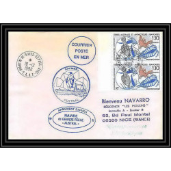 1489 navire de peche austral 18/12/1990 TAAF Antarctic terres australes Lettre (cover)