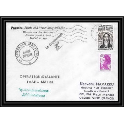 1517 opéraion dialante marion dufresne 28/5/1983 TAAF Antarctic terres australes Lettre (cover) Signé signed