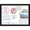 1519 campagne md 43 indigo 1 21/3/1985 Signé signed marion dufresne TAAF Antarctic terres australes Lettre (cover)