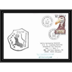 1521 36 ème mindwinter amsterdam 21/6/1985 TAAF Antarctic terres australes Lettre (cover)