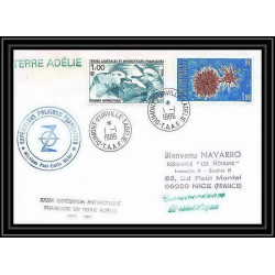 1527 36 ème expédition en terre adélie 1/1/1986 TAAF Antarctic terres australes Lettre (cover)