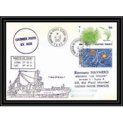 1535 navire austral 14/12/1984 TAAF Antarctic terres australes Lettre (cover)