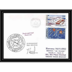 1541 marion dufresne 21/10/1987 Signé signed TAAF Antarctic terres australes Lettre (cover)