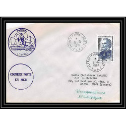 1544 sapmer austral 8/10/1987 TAAF Antarctic terres australes Lettre (cover)