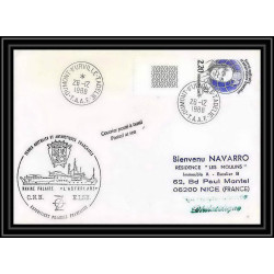 1548 navire polaire astrobale 26/12/1988 TAAF Antarctic terres australes Lettre (cover)
