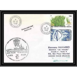 1549 navire polaire astrobale 26/12/1988 TAAF Antarctic terres australes Lettre (cover)