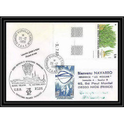 1550 navire polaire astrobale 26/12/1988 TAAF Antarctic terres australes Lettre (cover) coin daté