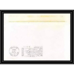 1567 TAAF terres australes Lettre (cover) md 59 fournaise la reunion Signé signed marion dufresne 2/9/1988 obl paquebot 
