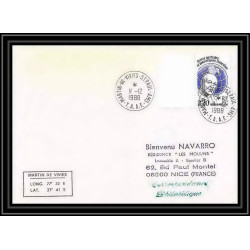1598 11/12/1988 saint paul amsterdam TAAF Antarctic terres australes Lettre (cover)