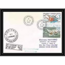 1600 fish cnn astrobale 3/12/1989 TAAF Antarctic terres australes Lettre (cover)