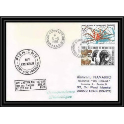 1603 fish cnn l'astrobale 3/12/1989 TAAF Antarctic terres australes Lettre (cover)