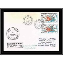 1604 fish cnn l'astrobale 3/12/1989 TAAF Antarctic terres australes Lettre (cover)
