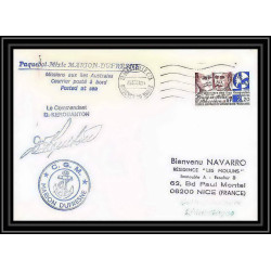 1619 marion dufresne Signé signed kerouanton 25/07/1989 TAAF Antarctic terres australes Lettre (cover)