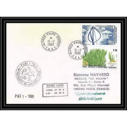 1631 albatros patrouile 1 15/2/1989 TAAF Antarctic terres australes Lettre (cover)