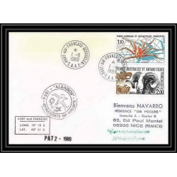 1633 albatros patrouile 1 1/6/1989 TAAF Antarctic terres australes Lettre (cover)
