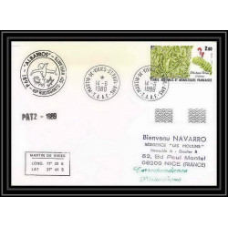 1636 albatros patrouile 1 14/6/1989 TAAF Antarctic terres australes Lettre (cover)